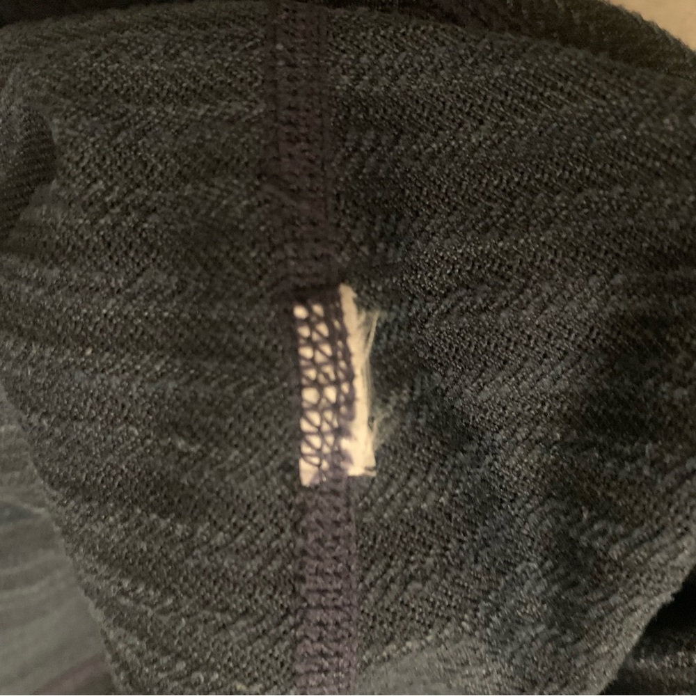 ATHLETA Athletic Tights Leggings Textured Herringbone Pattern Blue - Picture 14 of 16